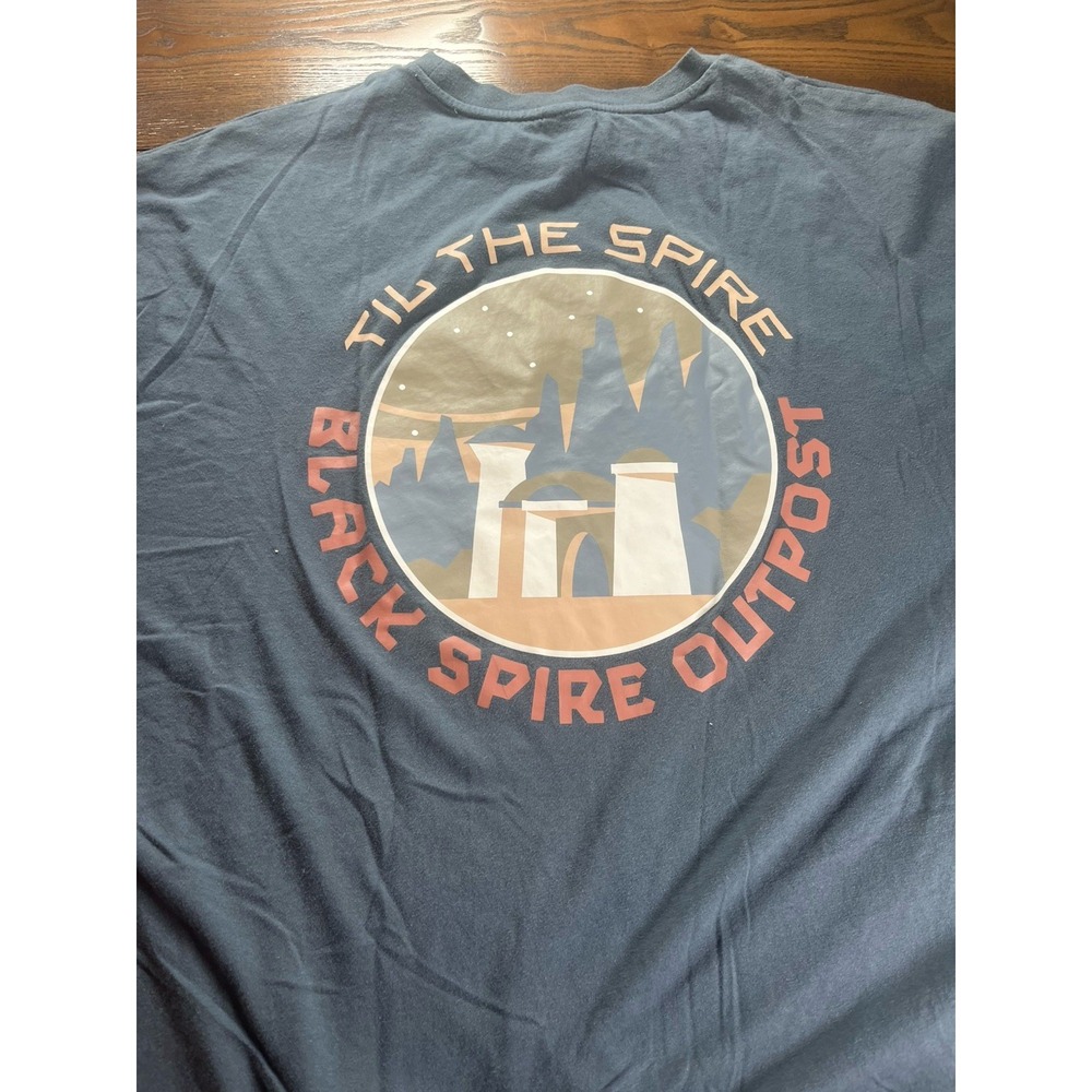 Disney Star Wars Galaxy's Edge Black Spire Outpost Shirt men's 2XL EUC